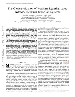 The Cross-evaluation of Machine Learning-based Network Intrusion
  Detection Systems
