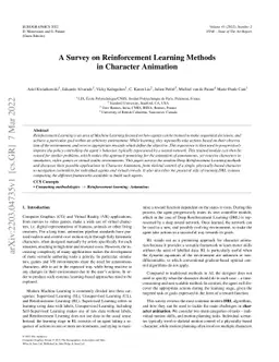 A Survey on Reinforcement Learning Methods in Character Animation