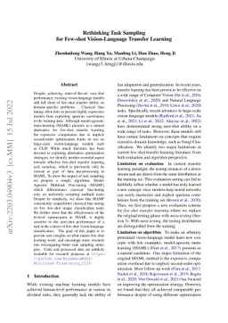 Rethinking Task Sampling for Few-shot Vision-Language Transfer Learning