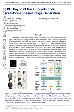 KPE: Keypoint Pose Encoding for Transformer-based Image Generation