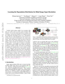 Learning the Degradation Distribution for Blind Image Super-Resolution