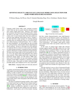 Sentence-Select: Large-Scale Language Model Data Selection for Rare-Word
  Speech Recognition