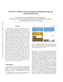 NLX-GPT: A Model for Natural Language Explanations in Vision and
  Vision-Language Tasks