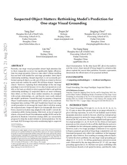 Suspected Object Matters: Rethinking Model's Prediction for One-stage
  Visual Grounding
