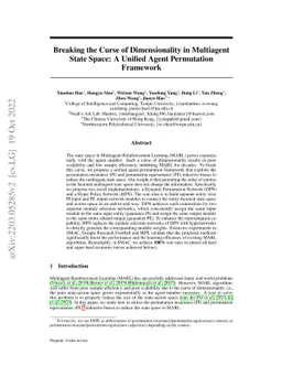 Breaking the Curse of Dimensionality in Multiagent State Space: A
  Unified Agent Permutation Framework
