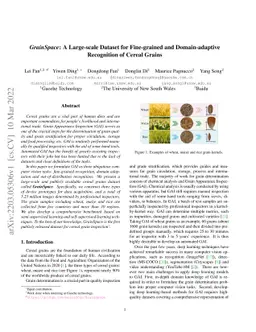 GrainSpace: A Large-scale Dataset for Fine-grained and Domain-adaptive
  Recognition of Cereal Grains