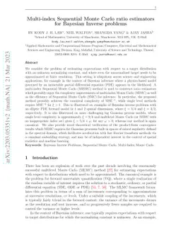 Multi-index Sequential Monte Carlo ratio estimators for Bayesian Inverse
  problems