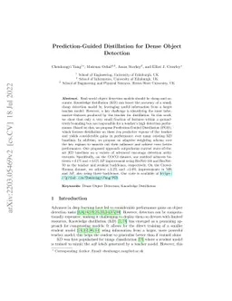 Prediction-Guided Distillation for Dense Object Detection