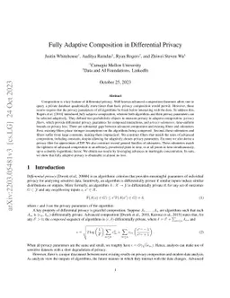 Fully Adaptive Composition in Differential Privacy