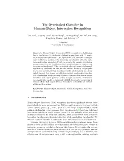 The Overlooked Classifier in Human-Object Interaction Recognition