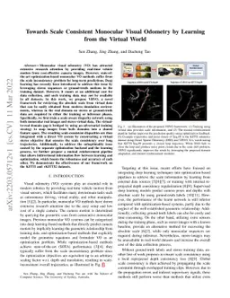 Towards Scale Consistent Monocular Visual Odometry by Learning from the
  Virtual World