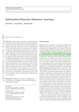 Information-Theoretic Odometry Learning
