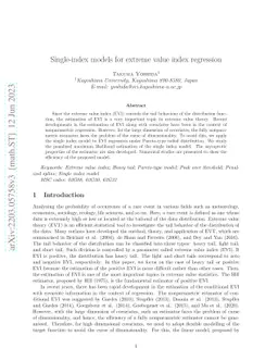 Single-index models for extreme value index regression