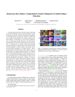 Democracy Does Matter: Comprehensive Feature Mining for Co-Salient
  Object Detection