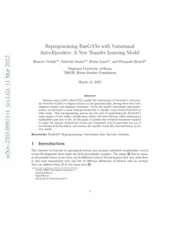 Reprogramming FairGANs with Variational Auto-Encoders: A New Transfer
  Learning Model