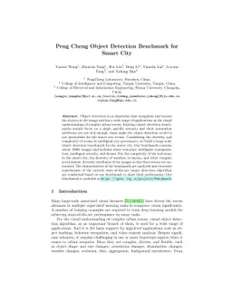 Peng Cheng Object Detection Benchmark for Smart City