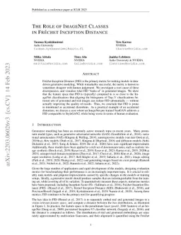 The Role of ImageNet Classes in Fréchet Inception Distance