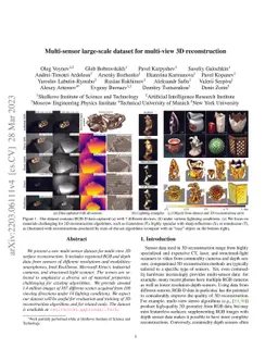 Multi-sensor large-scale dataset for multi-view 3D reconstruction