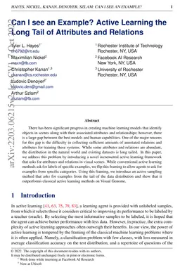 Can I see an Example? Active Learning the Long Tail of Attributes and
  Relations