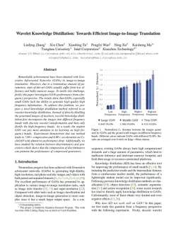 Wavelet Knowledge Distillation: Towards Efficient Image-to-Image
  Translation