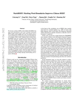 MarkBERT: Marking Word Boundaries Improves Chinese BERT