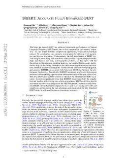 BiBERT: Accurate Fully Binarized BERT