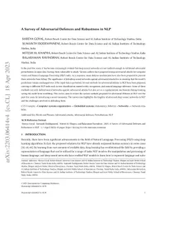 A Survey of Adversarial Defences and Robustness in NLP