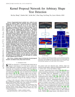 Kernel Proposal Network for Arbitrary Shape Text Detection