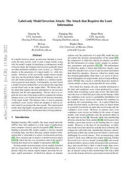 Label-only Model Inversion Attack: The Attack that Requires the Least
  Information
