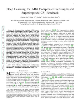 Deep Learning for 1-Bit Compressed Sensing-based Superimposed CSI
  Feedback