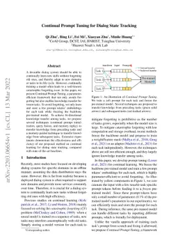 Continual Prompt Tuning for Dialog State Tracking
