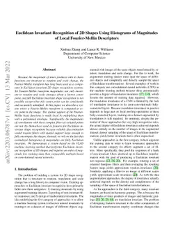 Euclidean Invariant Recognition of 2D Shapes Using Histograms of
  Magnitudes of Local Fourier-Mellin Descriptors