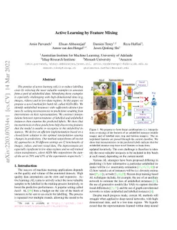 Active Learning by Feature Mixing