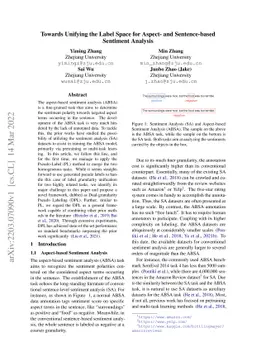 Towards Unifying the Label Space for Aspect- and Sentence-based
  Sentiment Analysis