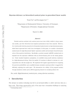 Bayesian inference on hierarchical nonlocal priors in generalized linear
  models