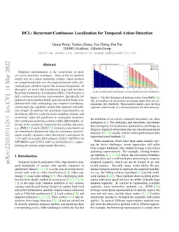 RCL: Recurrent Continuous Localization for Temporal Action Detection