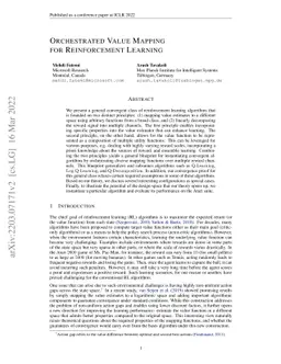 Orchestrated Value Mapping for Reinforcement Learning