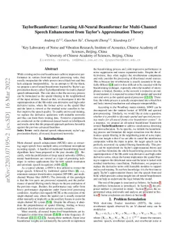 TaylorBeamformer: Learning All-Neural Beamformer for Multi-Channel
  Speech Enhancement from Taylor's Approximation Theory