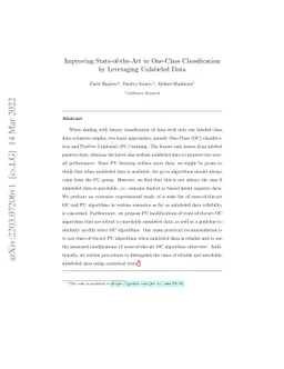 Improving State-of-the-Art in One-Class Classification by Leveraging
  Unlabeled Data