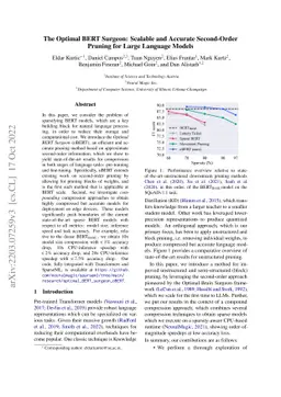 The Optimal BERT Surgeon: Scalable and Accurate Second-Order Pruning for
  Large Language Models
