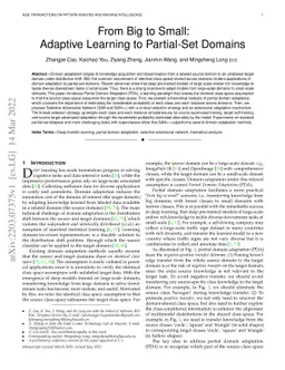 From Big to Small: Adaptive Learning to Partial-Set Domains