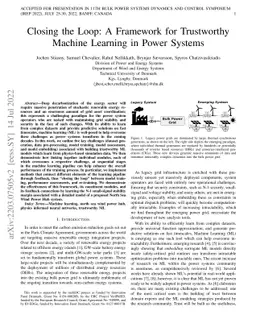 Closing the Loop: A Framework for Trustworthy Machine Learning in Power
  Systems