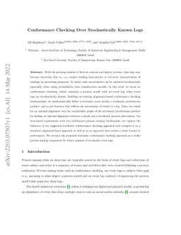 Conformance Checking Over Stochastically Known Logs