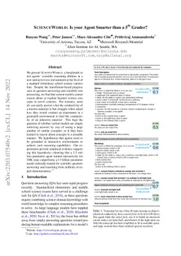 ScienceWorld: Is your Agent Smarter than a 5th Grader?