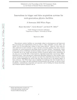 Innovations in trigger and data acquisition systems for next-generation
  physics facilities