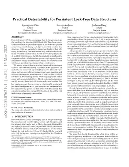 Practical Detectability for Persistent Lock-Free Data Structures