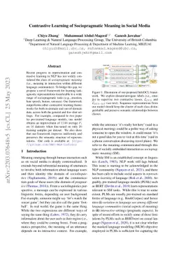 Contrastive Learning of Sociopragmatic Meaning in Social Media
