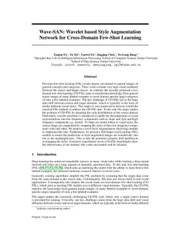 Wave-SAN: Wavelet based Style Augmentation Network for Cross-Domain
  Few-Shot Learning