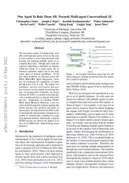 One Agent To Rule Them All: Towards Multi-agent Conversational AI