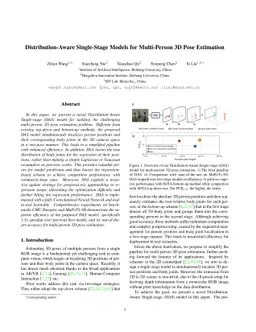 Distribution-Aware Single-Stage Models for Multi-Person 3D Pose
  Estimation